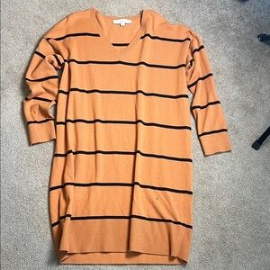 LOFT Warm Orange Knit Top